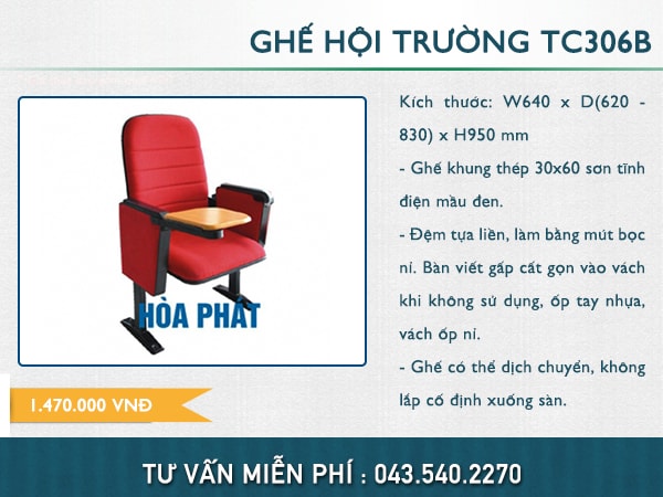 Ghế hội trường TC306B