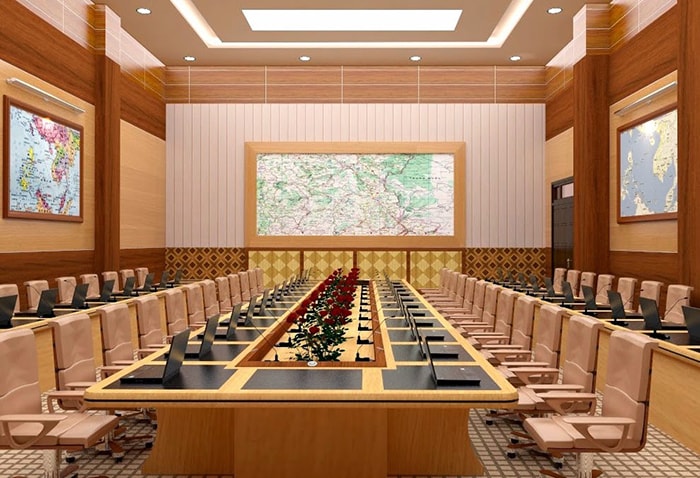 Bố trí hội trường kiểu hollow (Rỗng ở giữa) Bố trí hội trường kiểu hollow (Rỗng ở giữa)