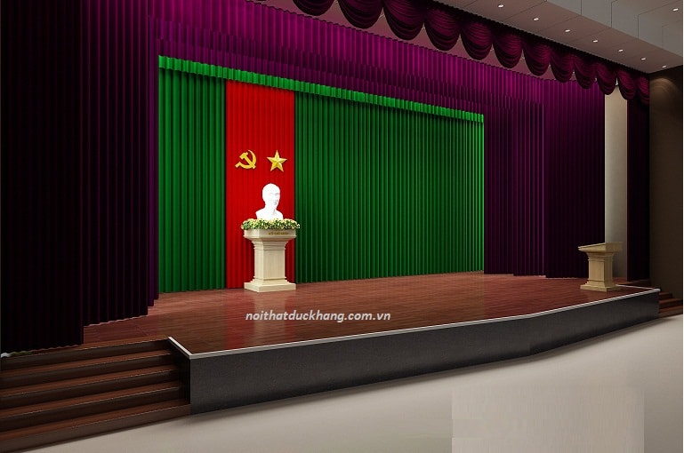 Chọn bục tượng Bác cho không gian hội trường