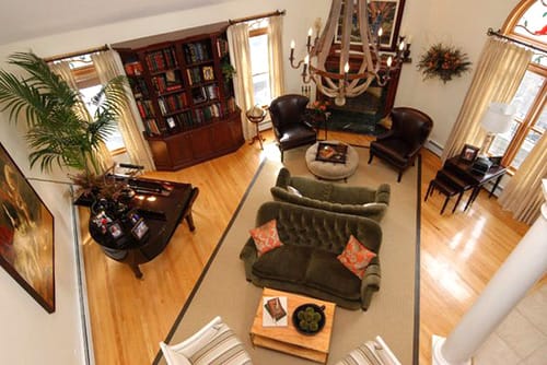 Sắp xếp đối lưng Bài trí nội thất và 10 quy tắc cơ bản