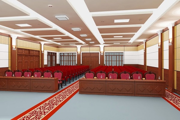 Sàn hội trường nên tránh màu sáng