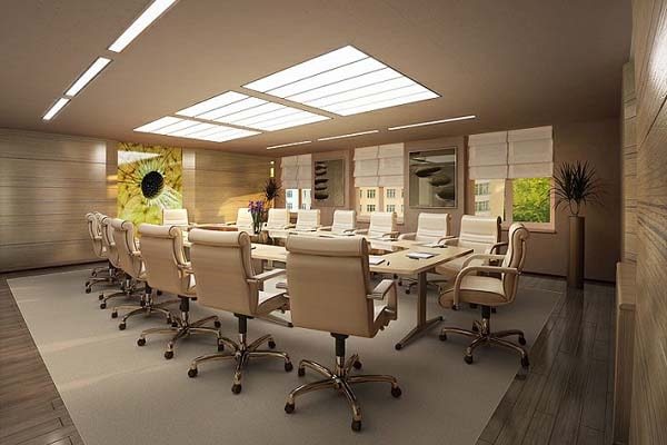 Bố trí phòng họp cũng cần chú ý tới vấn đề đi lại và giao tiếp của người tham gia Bố trí phòng họp cũng cần chú ý tới vấn đề đi lại và giao tiếp của người tham gia