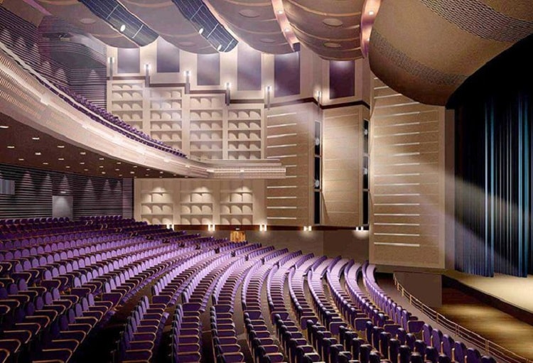 Kiểu hội trường hình cánh quạt Kiểu hội trường hình cánh quạt