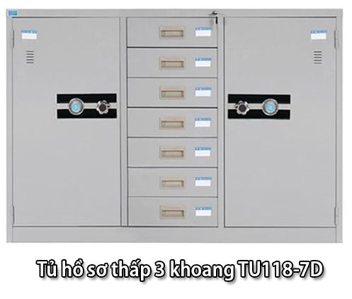 Tủ hồ sơ thấp Hòa Phát TU118-7D