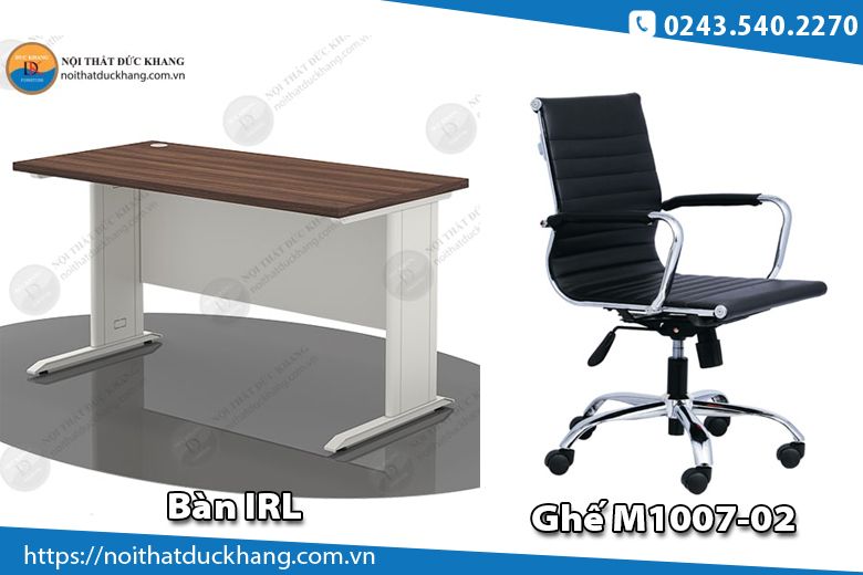 Bàn IRL Đức Khang kết hợp ghế M1007-02