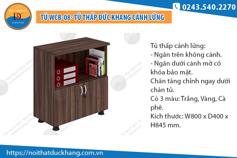 Tủ thấp cánh lửng WCB-08 Tủ thấp cánh lửng WCB-08