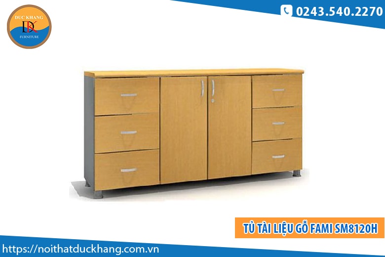 Tủ tài liệu gỗ Fami SM8120H