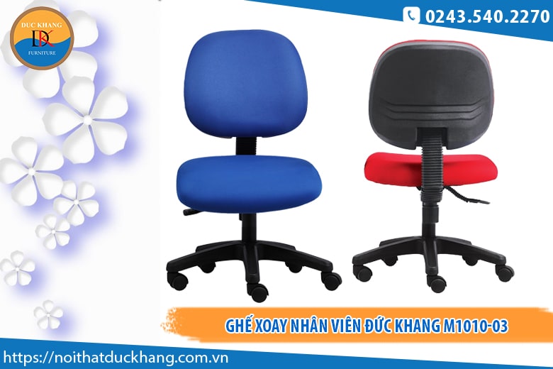 Ghế xoay nhân viên Đức Khang M1010-03
