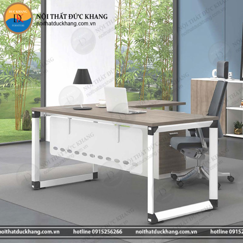 DKBGDCS27 – Bàn giám đốc chân sắt DKF hiện đại, trẻ trung, tối giản