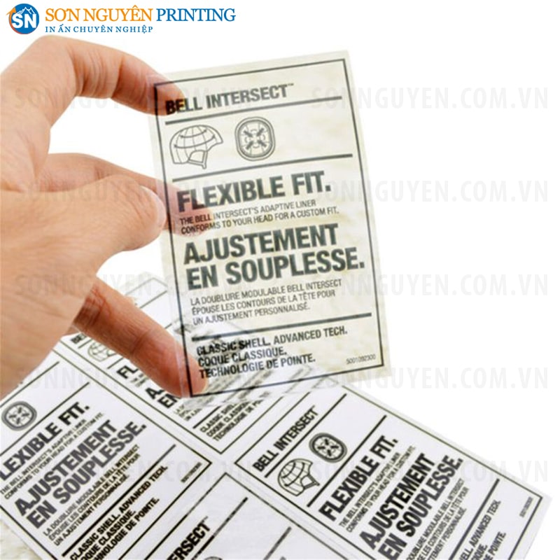 Tem nhãn nhựa được sử dụng rất phổ biến trong cuộc sống