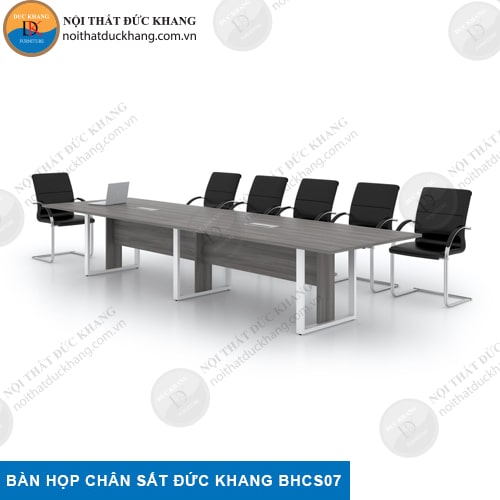 Bàn họp chân sắt 3m gỗ công nghiệp cho 10 người DKF DKBHCS07 Bàn họp chân sắt 3m gỗ công nghiệp cho 10 người DKF DKBHCS07