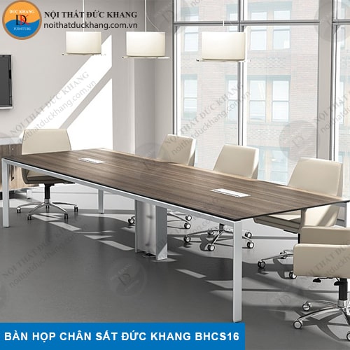 Bàn họp chân sắt cho 10 người đẹp hiện đại DKF DKBHCS16 Bàn họp chân sắt cho 10 người đẹp hiện đại DKF DKBHCS16