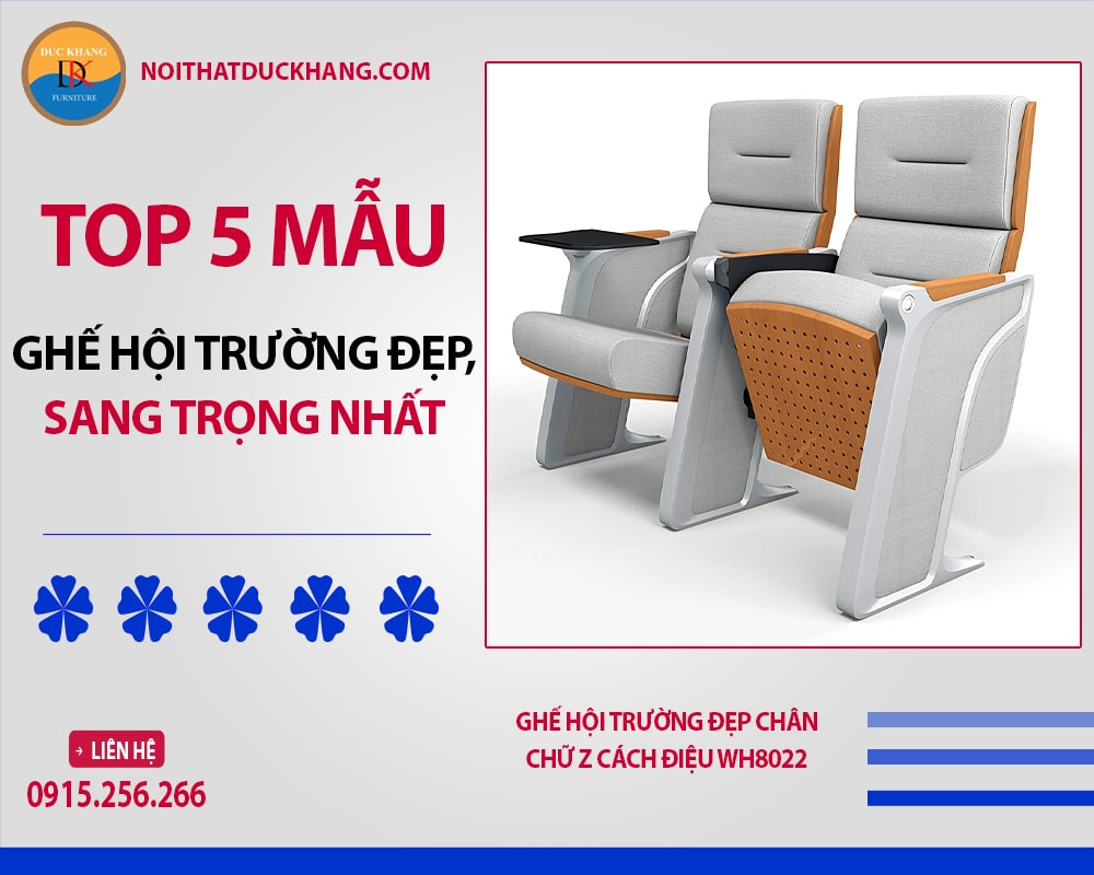 Ghế hội trường đẹp chân chữ Z cách điệu WH8022 Ghế hội trường đẹp chân chữ Z cách điệu WH8022