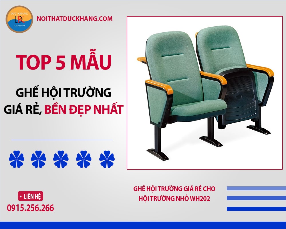 Top 5 mẫu ghế hội trường giá rẻ, bền đẹp nhất 2025