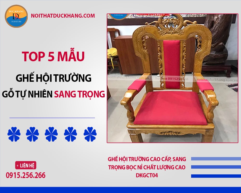Ghế hội trường cao cấp, sang trọng bọc nỉ chất lượng cao DKGCT04 Ghế hội trường cao cấp, sang trọng bọc nỉ chất lượng cao DKGCT04