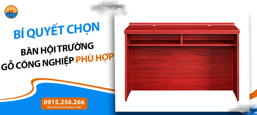 Bàn hội trường gỗ công nghiệp chữ nhật Bàn hội trường gỗ công nghiệp chữ nhật