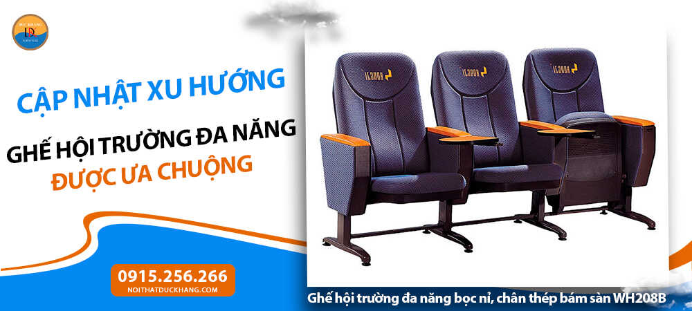 Cập nhật xu hướng ghế hội trường đa năng được ưa chuộng 2025