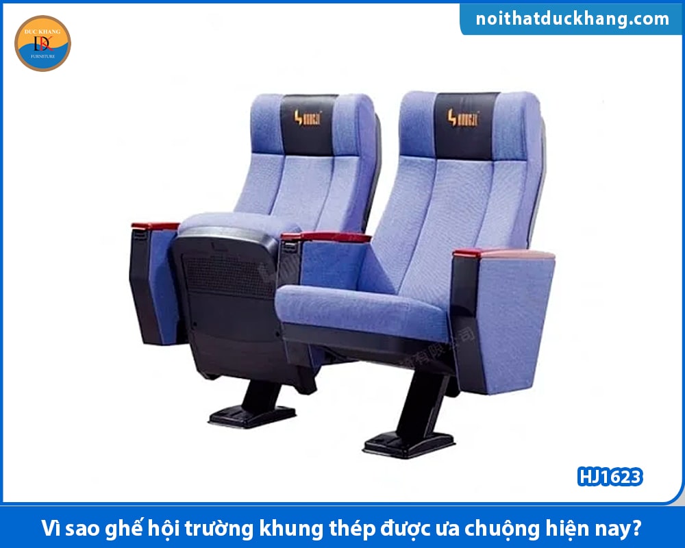Ghế hội trường khung thép cố định xuống sàn