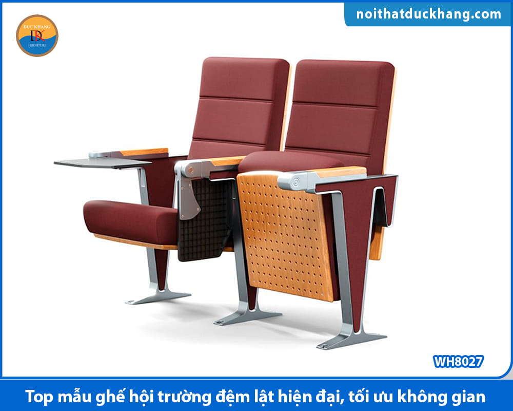 Top mẫu ghế hội trường đệm lật hiện đại, tối ưu không gian Top mẫu ghế hội trường đệm lật hiện đại, tối ưu không gian