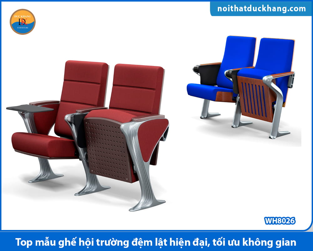 Top mẫu ghế hội trường đệm lật hiện đại, tối ưu không gian Top mẫu ghế hội trường đệm lật hiện đại, tối ưu không gian