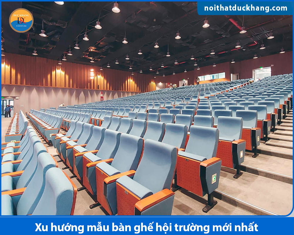 Xu hướng mẫu bàn ghế hội trường mới nhất 2026