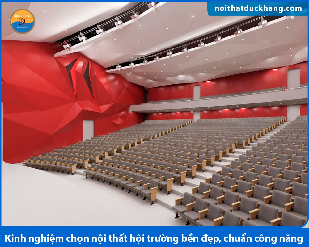 Kinh nghiệm chọn nội thất hội trường bền đẹp, chuẩn công năng