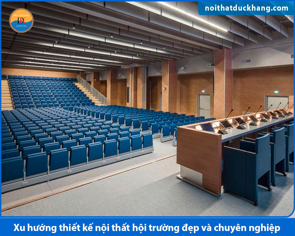 Xu hướng thiết kế nội thất hội trường đẹp và chuyên nghiệp