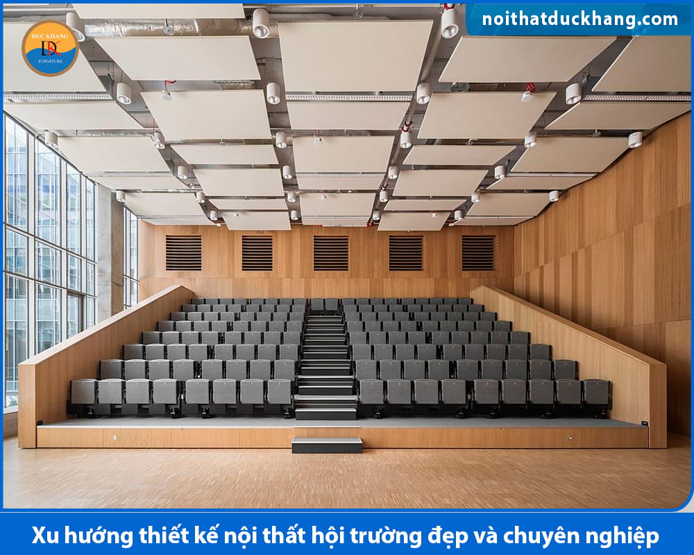 Xu hướng thiết kế nội thất hội trường đẹp và chuyên nghiệp