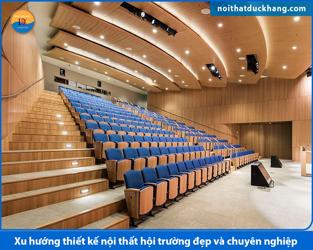 Xu hướng thiết kế nội thất hội trường đẹp và chuyên nghiệp