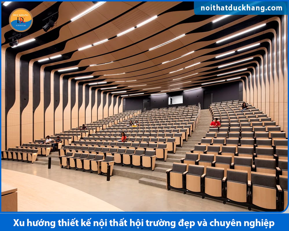 Xu hướng thiết kế nội thất hội trường đẹp và chuyên nghiệp
