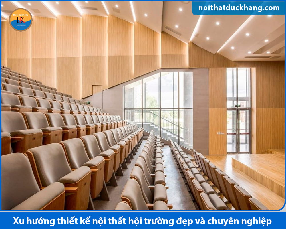 Xu hướng thiết kế nội thất hội trường đẹp và chuyên nghiệp